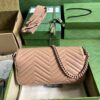 Replica Gucci GG Marmont Leather Shoulder Bag 734814