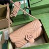 Replica Gucci GG Marmont Leather Shoulder Bag 734814