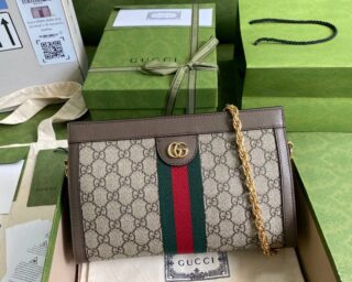 Replica Gucci GG Supreme Ophidia Small Chain-Strap Shoulder Bag 503877