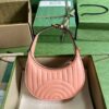 Replica Gucci GG Marmont Half-Moon-Shaped Mini Bag 699514