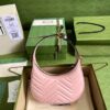 Replica Gucci GG Marmont Half-Moon-Shaped Mini Bag 699514