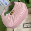 Replica Gucci GG Marmont Half-Moon-Shaped Mini Bag 699514