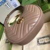 Replica Gucci GG Marmont Half-Moon-Shaped Mini Bag 699514