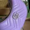 Replica Gucci GG Marmont Half-Moon-Shaped Mini Bag 699514