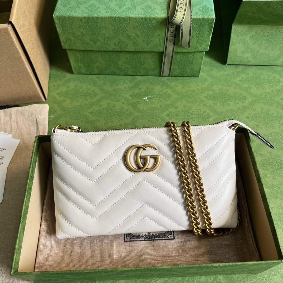 Replica Gucci GG Marmont Shoulder Bag Chain Wallet 443447