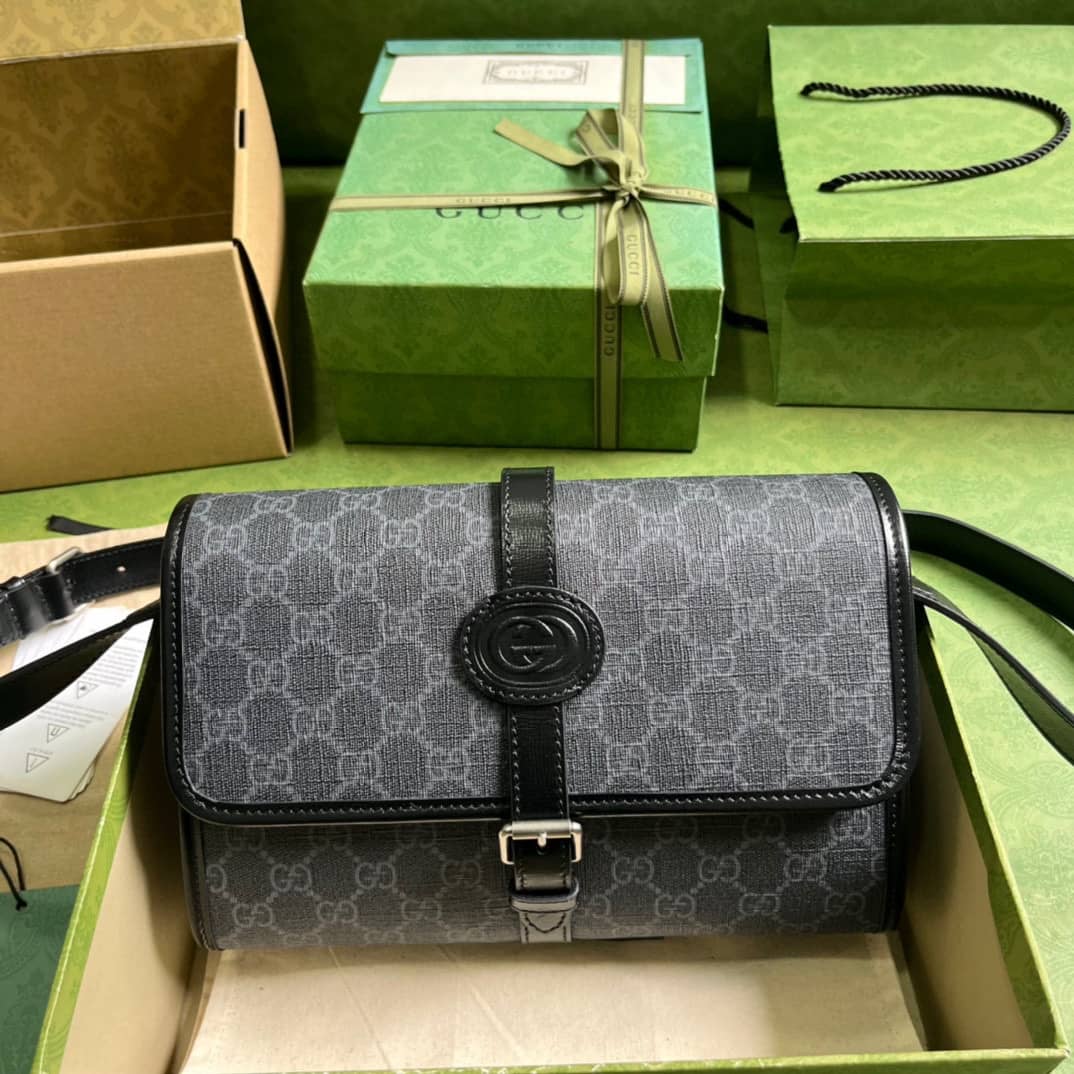 Replica Gucci GG Messenger Bag With Interlocking G 745679