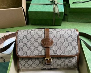 Replica Gucci GG Messenger Bag With Interlocking G 745679