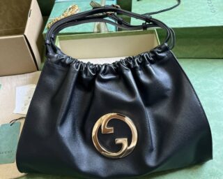 Replica Gucci Deco Leather Medium Tote Bag 746210