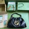 Replica Gucci Deco Leather Medium Tote Bag 746210