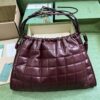 Replica Gucci Deco Leather Medium Tote Bag 746210