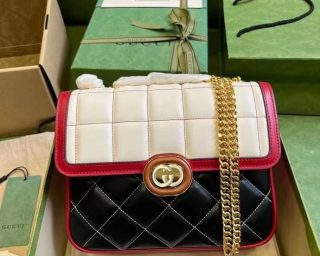 Replica Gucci Small Deco Chain Shoulder Bag 740834