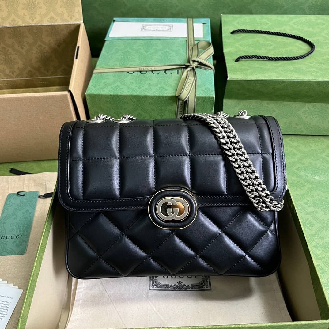 Replica Gucci Small Deco Chain Shoulder Bag 740834