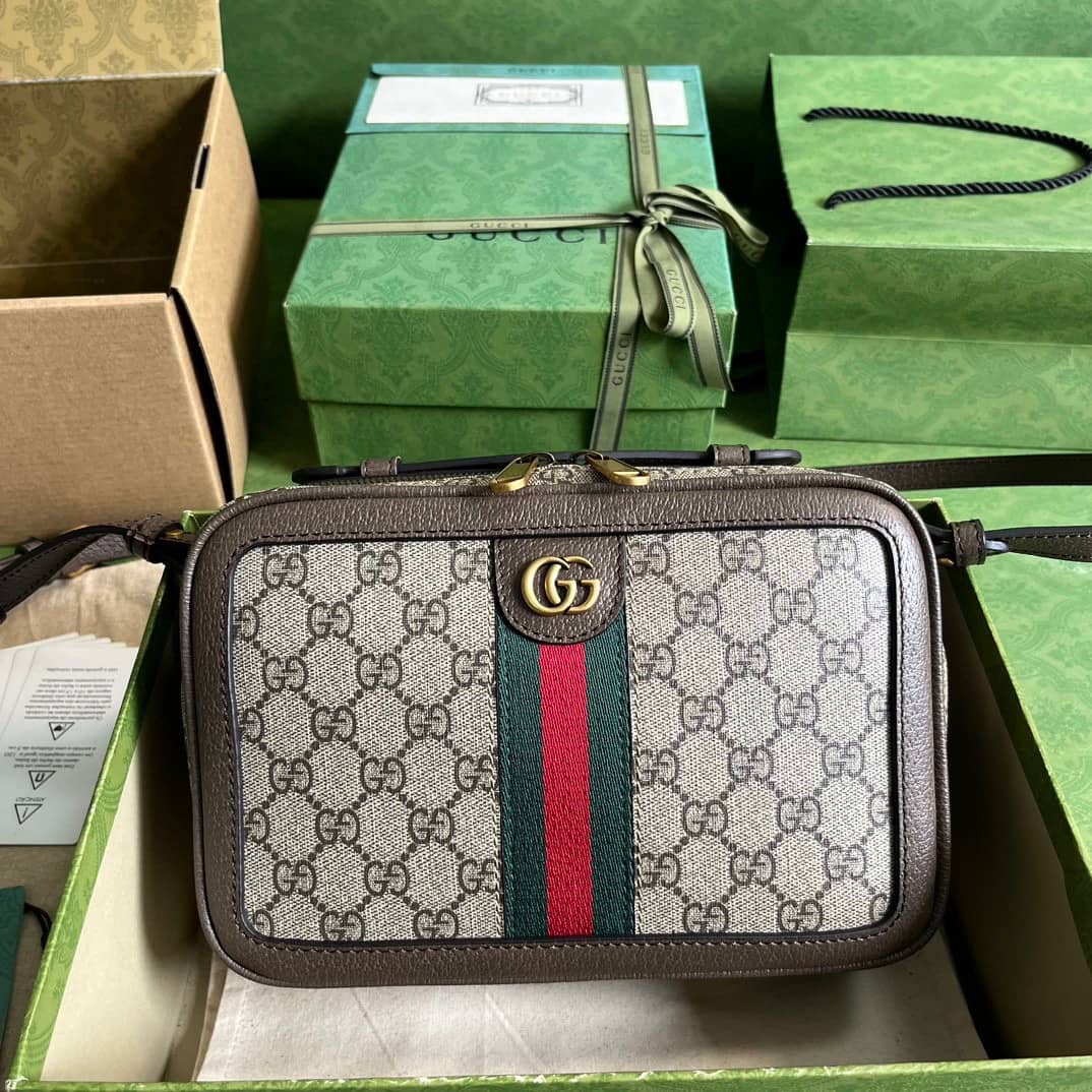 Replica Gucci Ophidia Small Shoulder Bag With Web 739392