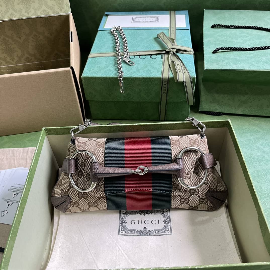 Replica Gucci Horsebit Chain Small Shoulder Bag 764339