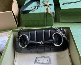 Replica Gucci Horsebit Chain Small Shoulder Bag 764339