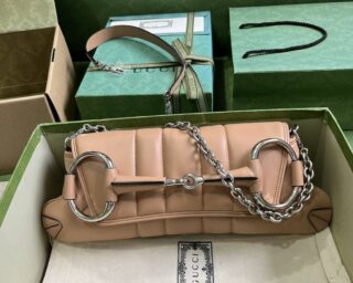 Replica Gucci Horsebit Chain Medium Shoulder Bag 764255