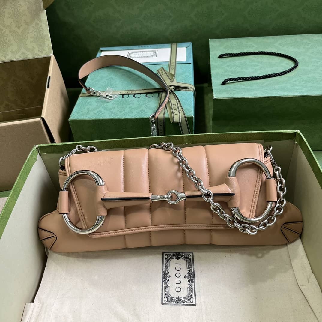 Replica Gucci Horsebit Chain Medium Shoulder Bag 764255