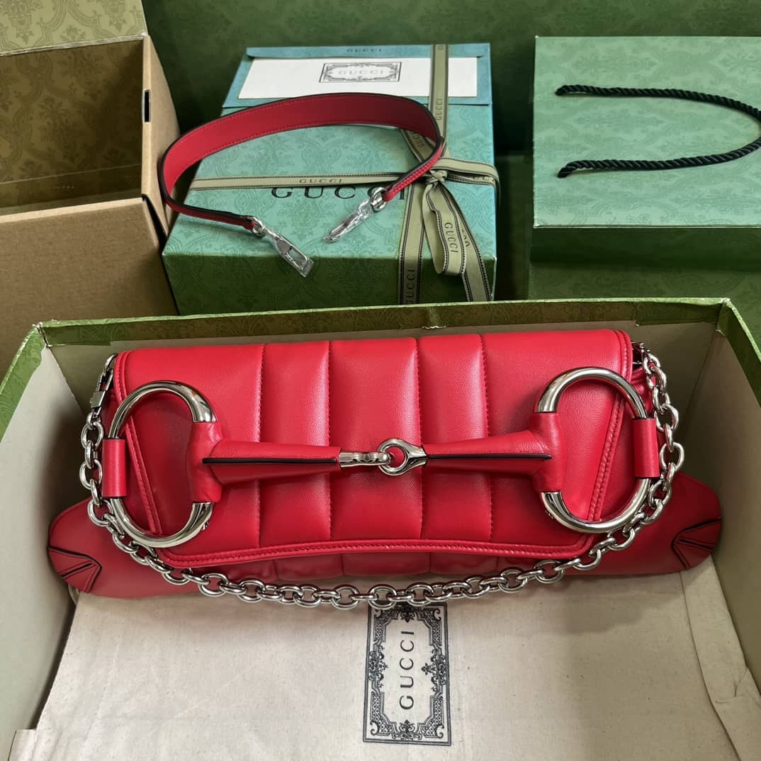 Replica Gucci Horsebit Chain Medium Shoulder Bag 764255