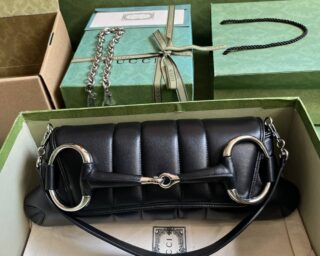 Replica Gucci Horsebit Chain Medium Shoulder Bag 764255