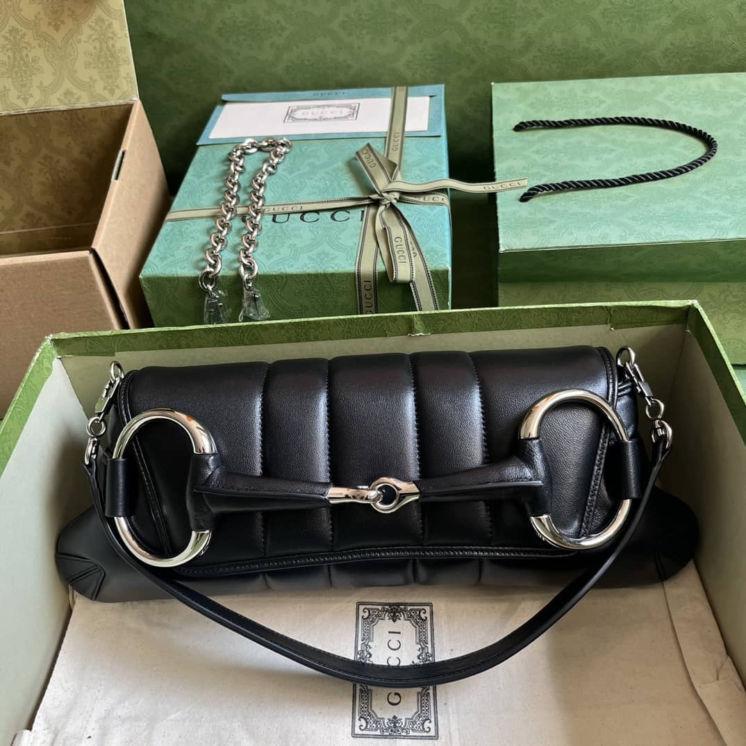 Replica Gucci Horsebit Chain Medium Shoulder Bag 764255