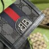 Replica Gucci Balenciaga The Hacker Canvas Leather Bifold Wallet 680385