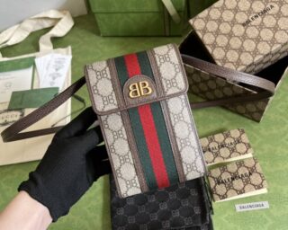 Replica Gucci Balenciaga Collaboration The Hacker Project Phone Bag 680130