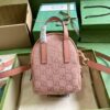 Replica Gucci Ophidia Mini GG Crossbody Bag In Pink Canvas 739701