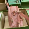 Replica Gucci Ophidia Mini GG Crossbody Bag In Pink Canvas 739701