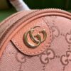 Replica Gucci Ophidia Mini GG Crossbody Bag In Pink Canvas 739701