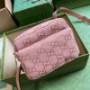 Replica Gucci Ophidia Mini GG Crossbody Bag In Pink Canvas 739701