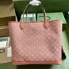 Replica Gucci Ophidia GG Large Tote Bag In Pink Canvas 741424