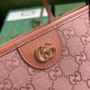 Replica Gucci Ophidia GG Large Tote Bag In Pink Canvas 741424