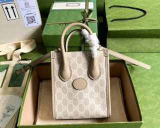 Replica Gucci Mini Tote Bag With Interlocking G 671623