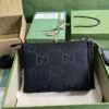 Replica Gucci Black Canvas Messenger Bag 739668