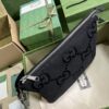 Replica Gucci Black Canvas Messenger Bag 739668