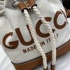 Replica Gucci Print Mini Canvas Bucket Bag 777166