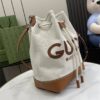 Replica Gucci Print Small Canvas Bucket Bag 772856