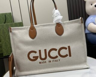 Replica Gucci Medium Canvas Print Tote Bag 772176