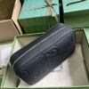 Replica Gucci Jumbo GG Toiletry Case In Black Leather 766957