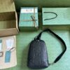 Replica Gucci Jumbo GG Leather Crossbody Belt Bag 766937