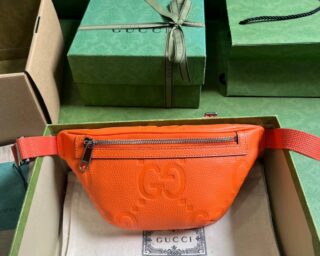 Replica Gucci GG Embossed Leather Belt Bag 658582