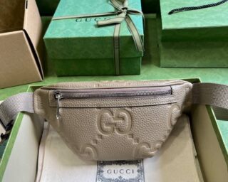 Replica Gucci GG Embossed Leather Belt Bag 658582