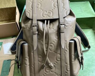 Replica Gucci Jumbo GG Embossed Leather Backpack 625770