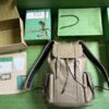 Replica Gucci Jumbo GG Embossed Leather Backpack 625770