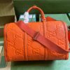 Replica Gucci GG Embossed Leather Duffle Bag 725282