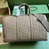 Replica Gucci GG Embossed Leather Duffle Bag 725282