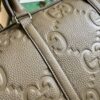 Replica Gucci GG Embossed Leather Duffle Bag 725282