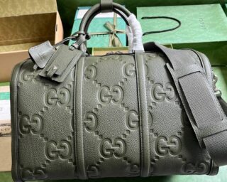 Replica Gucci GG Embossed Leather Duffle Bag 725282