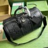 Replica Gucci GG Embossed Leather Duffle Bag 725282