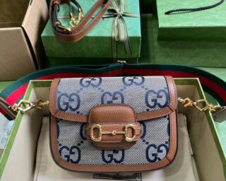 Replica Gucci Horsebit 1955 GG Mini Crossbody Bag 658574